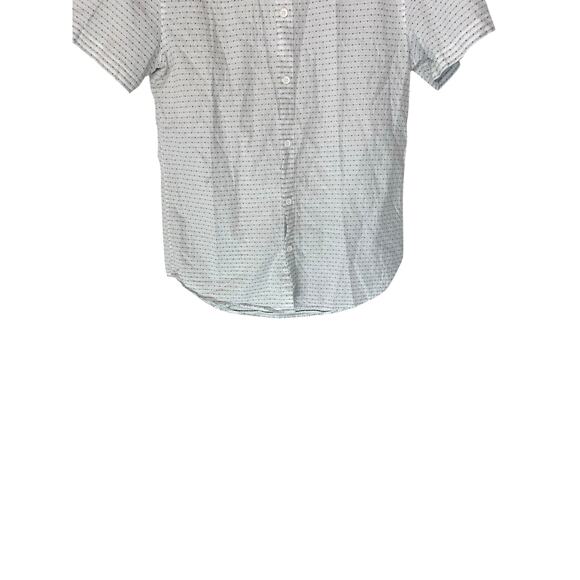 Armani‎ Exchange Men's Button Up Shirt Black White Polka Dot Short Sleeve Small - Picture 7 of 12